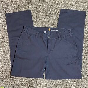 Carhartt Women's 102080 011 Coal Loose Fit Crawford Rugged Flex Pants Size 12